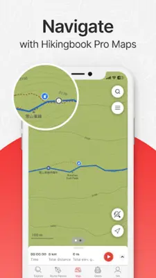 Hikingbook Hike, Bike & Run android App screenshot 4